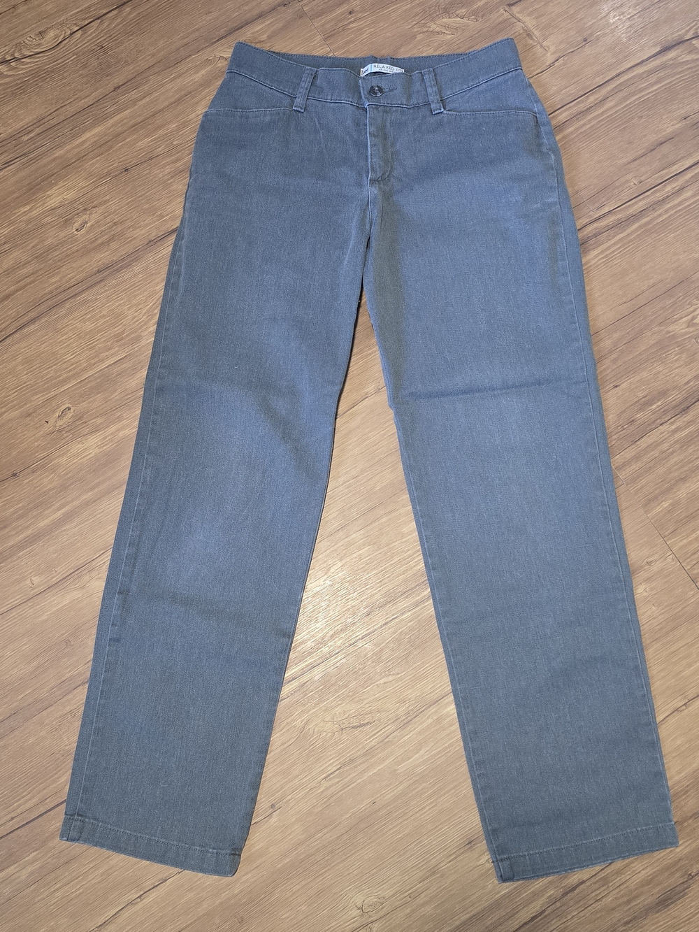 Lee Relaxed Fit Women’s Straight-Leg Pants in Steel Gray